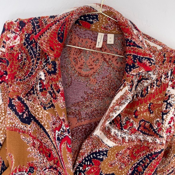 Moth By Anthropologie Paisley Print Blazer Size XS - Picture 3 of 9